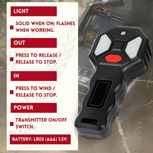 Wireless Remote Control for Electric Winches