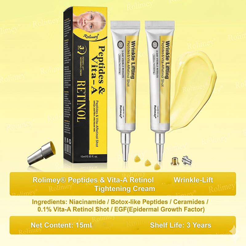 Wrinkle-Lift Argireline-infused Peptides & Vita A Retinol cream
